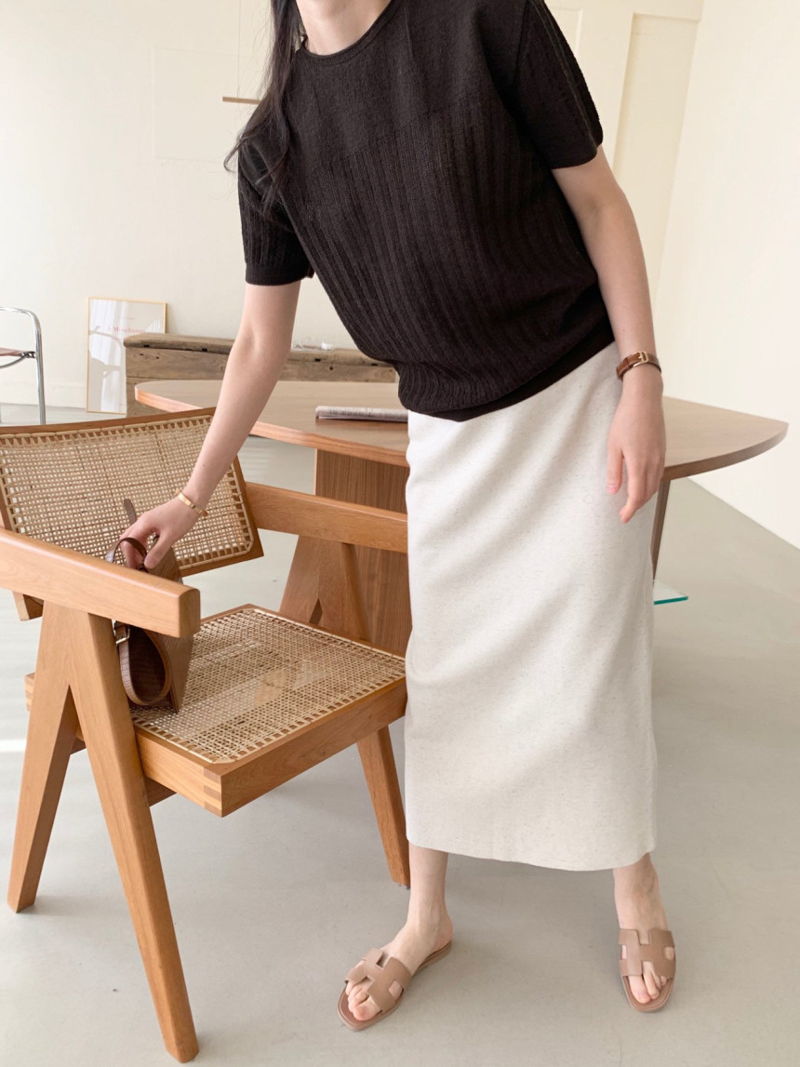 BOWEN - Korean Women Fashion - #Kfashion - Scaci Short Knit Top - 11