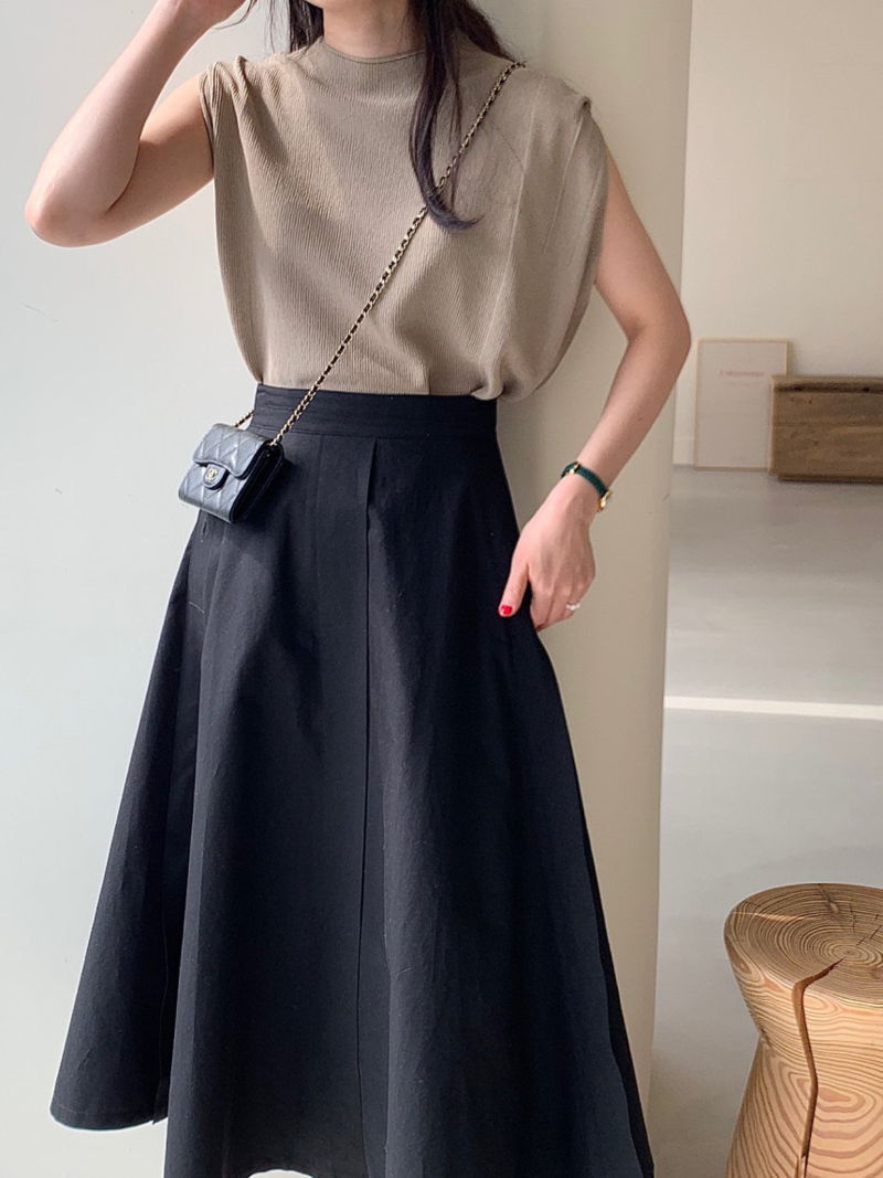 BOWEN - Korean Women Fashion - #Kfashion - Mere Stitch Skirt