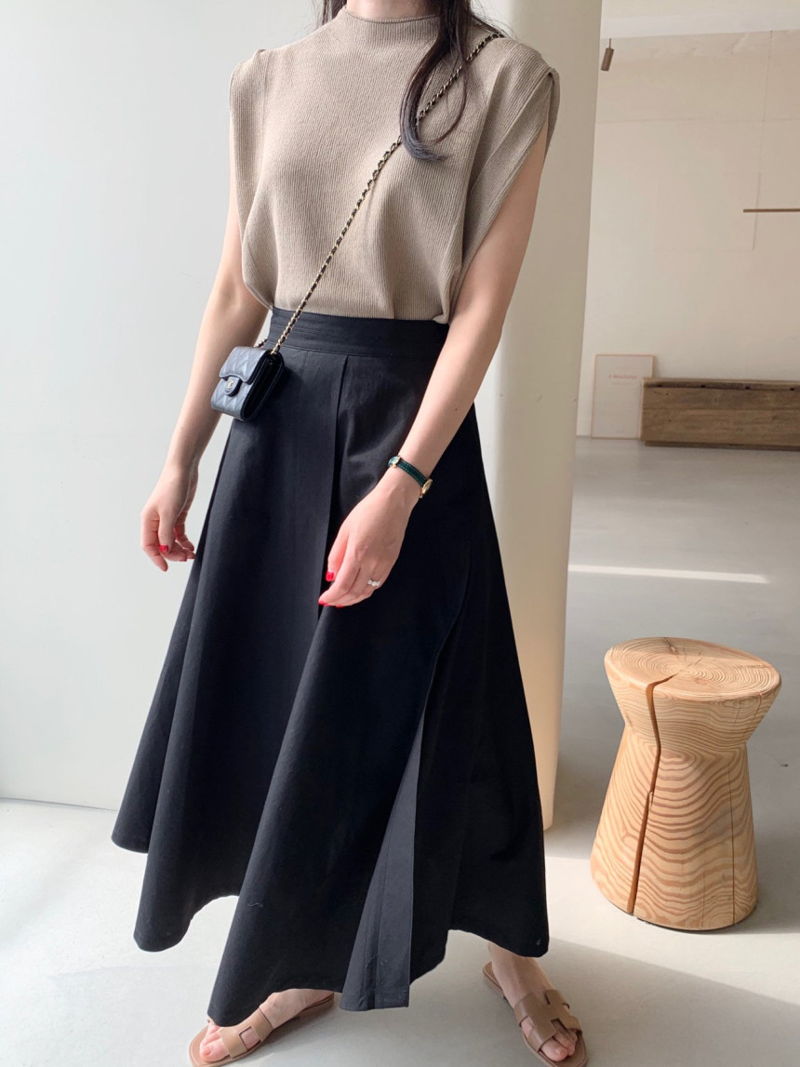 BOWEN - Korean Women Fashion - #Kfashion - Mere Stitch Skirt - 11