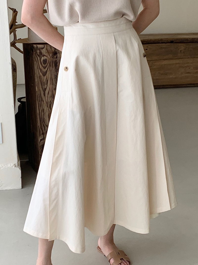BOWEN - Korean Women Fashion - #Kfashion - Mere Stitch Skirt - 3