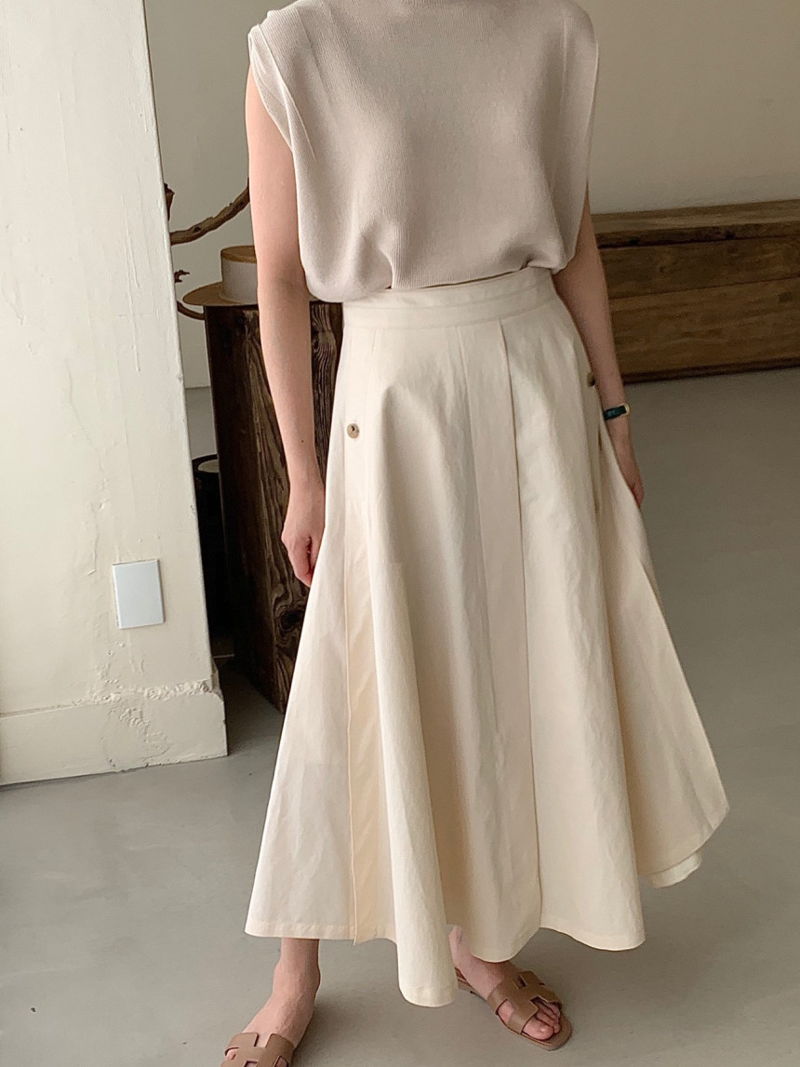 BOWEN - Korean Women Fashion - #Kfashion - Mere Stitch Skirt - 8