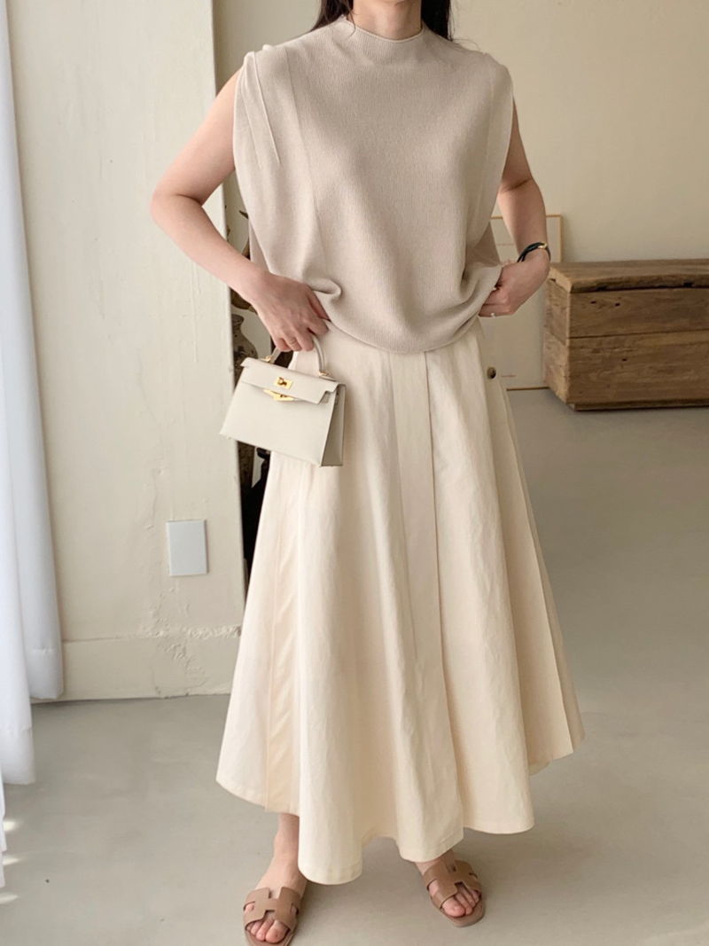 BOWEN - Korean Women Fashion - #Kfashion - Wholegarment Drop Shoulder Knit Top - 5