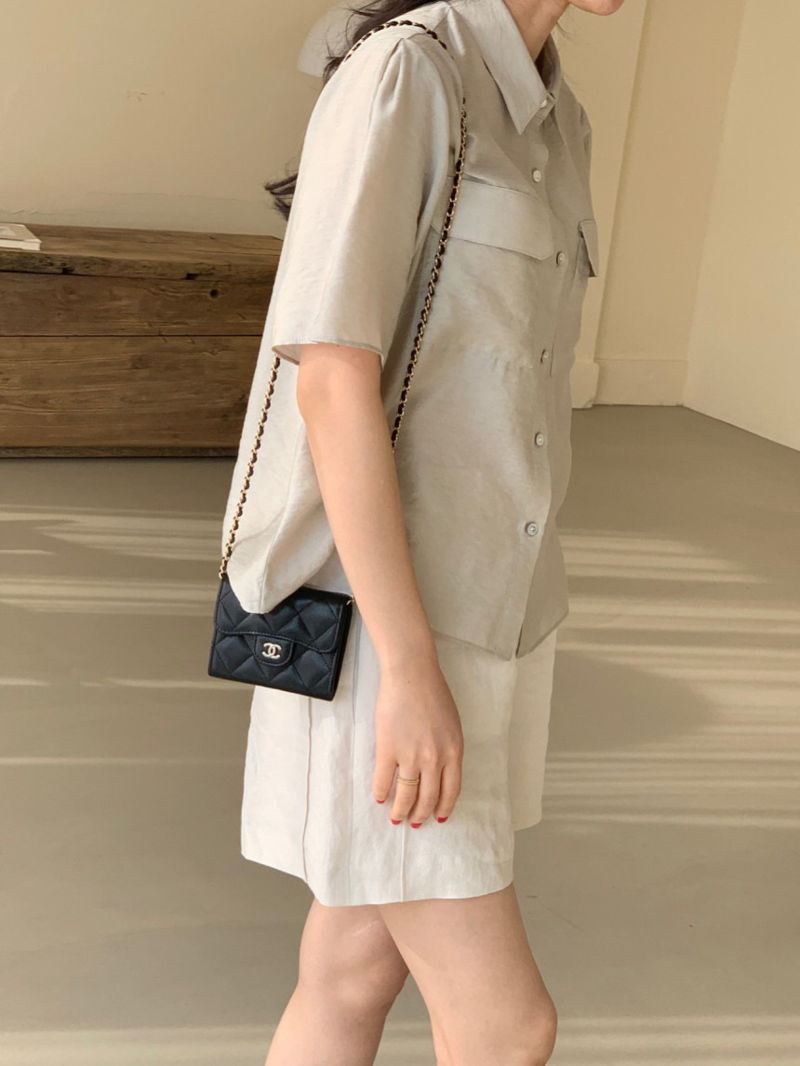 BOWEN - Korean Women Fashion - #Kfashion - Mini Pocket Shirt - 10