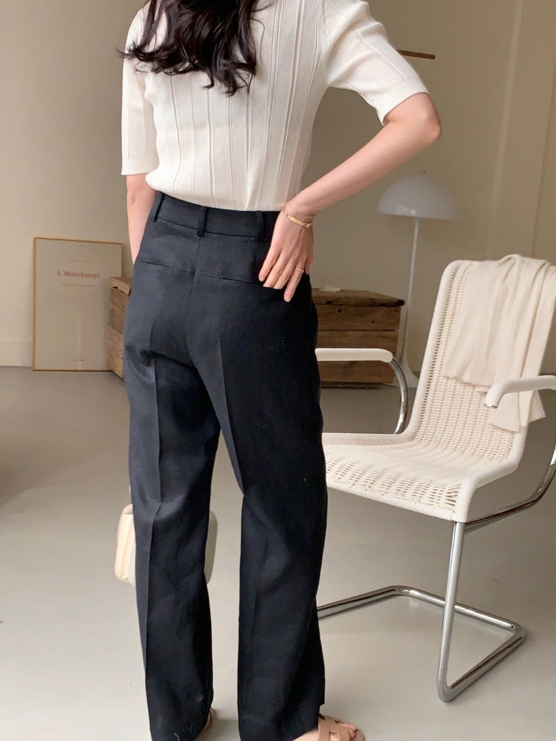 BOWEN - Korean Women Fashion - #Kfashion - Jacquemus Pants - 12
