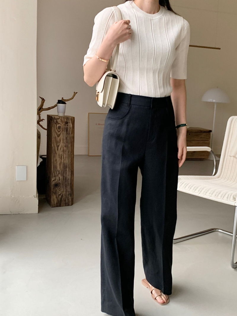 BOWEN - Korean Women Fashion - #Kfashion - Jacquemus Pants - 2