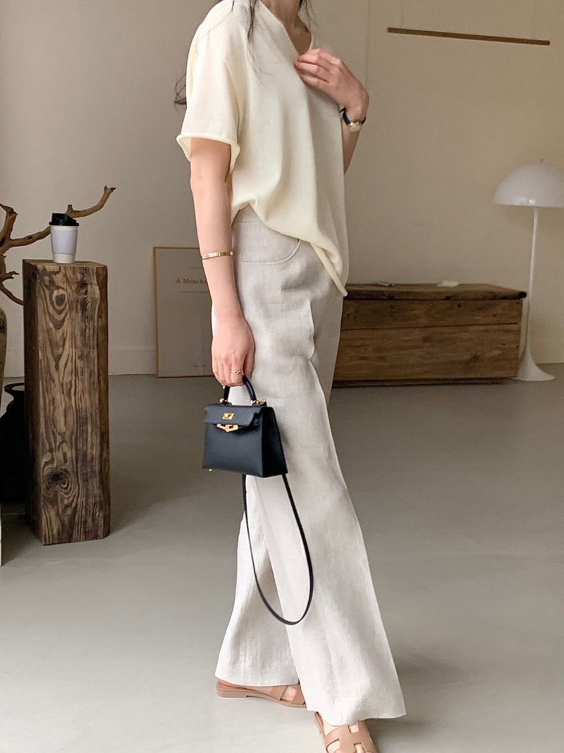 BOWEN - Korean Women Fashion - #Kfashion - Jacquemus Pants - 4