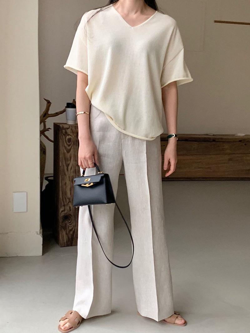 BOWEN - Korean Women Fashion - #Kfashion - Jacquemus Pants - 5