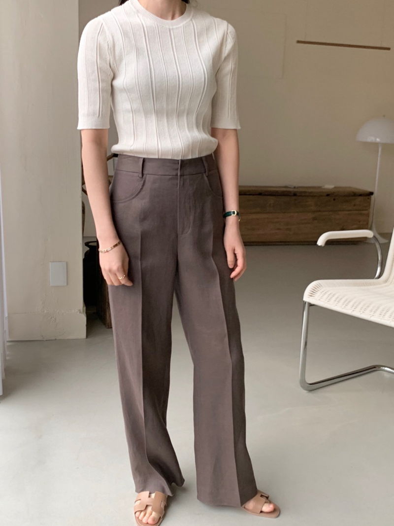 BOWEN - Korean Women Fashion - #Kfashion - Jacquemus Pants - 7