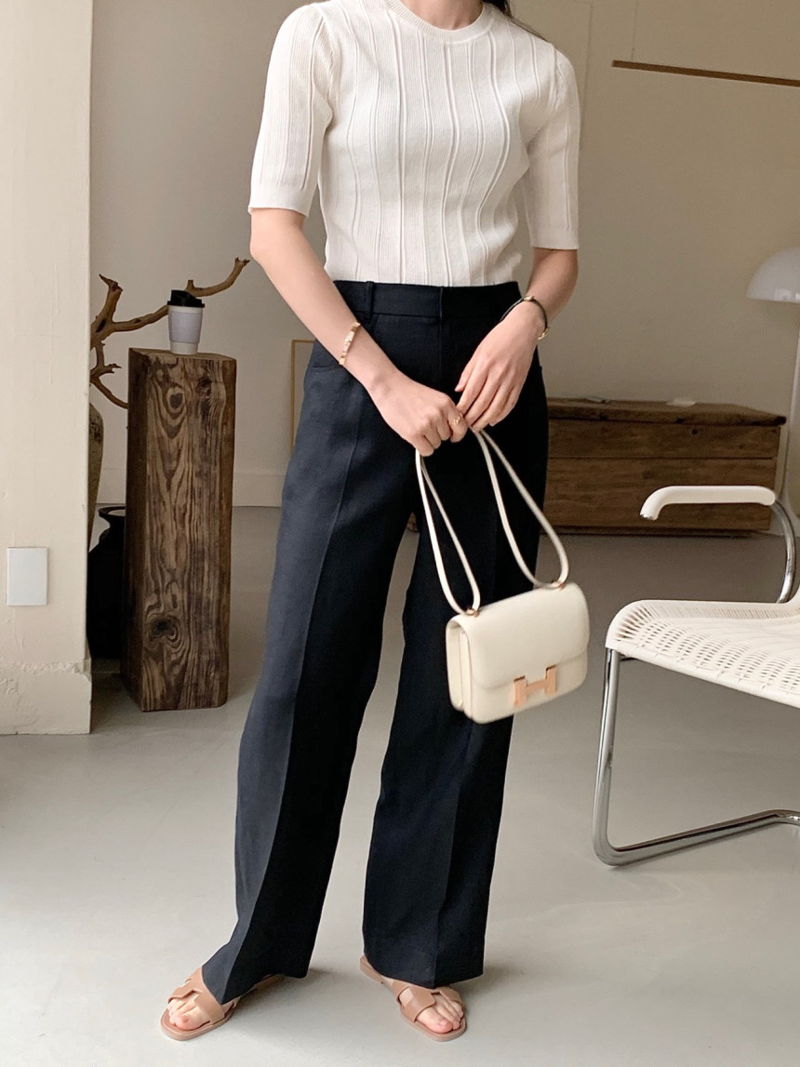 BOWEN - Korean Women Fashion - #Kfashion - Jacquemus Pants - 9