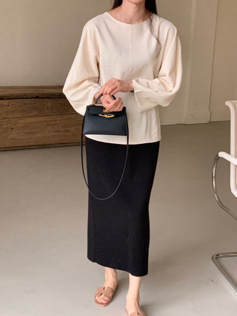 BOWEN - Korean Women Fashion - #Kfashion - Summer Linen H Skirt - 2