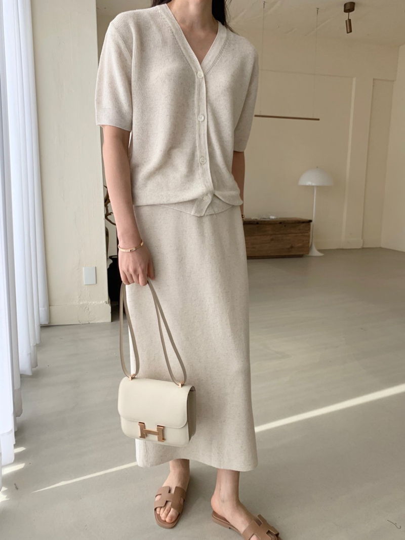BOWEN - Korean Women Fashion - #Kfashion - Summer Linen H Skirt - 4