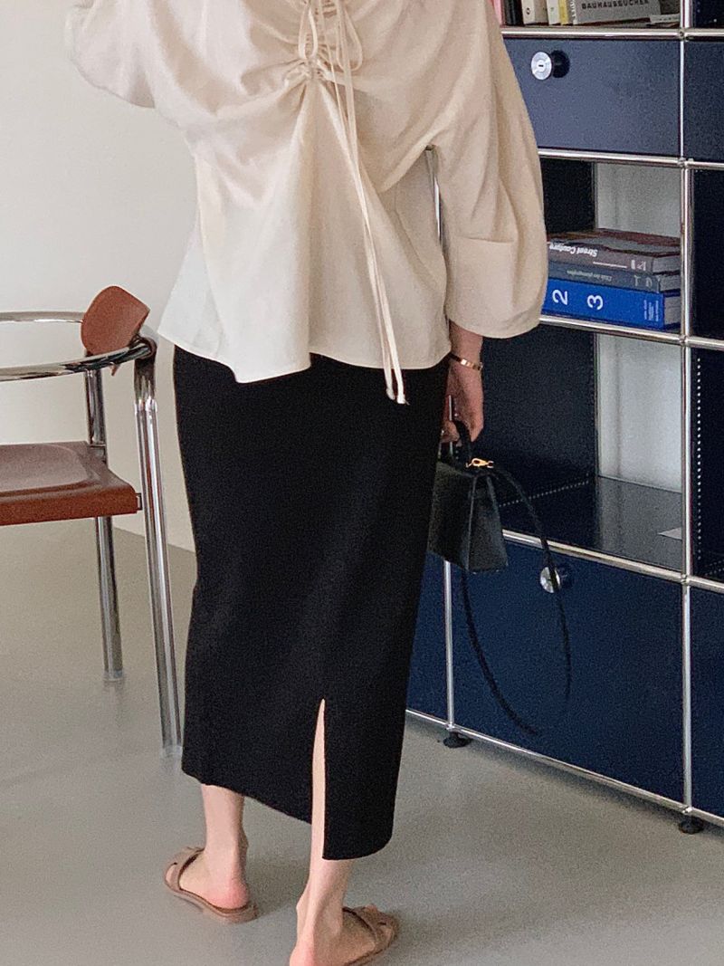 BOWEN - Korean Women Fashion - #Kfashion - Summer Linen H Skirt - 7