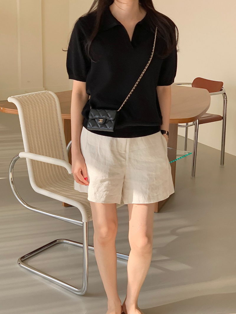 BOWEN - Korean Women Fashion - #Kfashion - Picket Collar Knit Top - 3