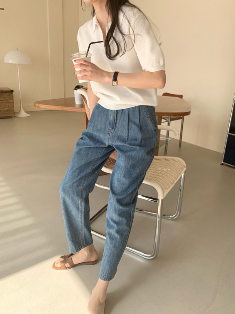 BOWEN - Korean Women Fashion - #Kfashion - Picket Collar Knit Top - 7