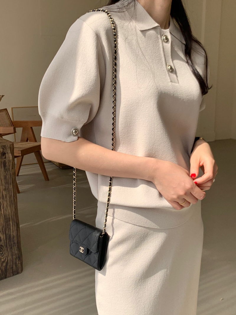BOWEN - Korean Women Fashion - #Kfashion - Puff Knit Top