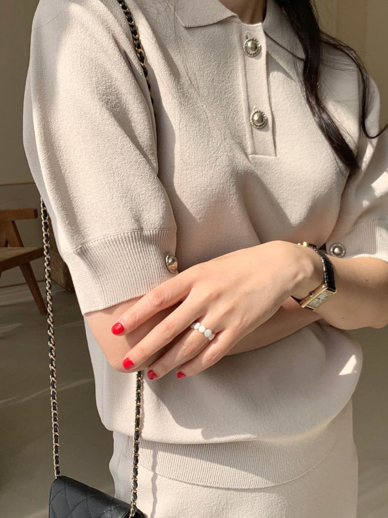 BOWEN - Korean Women Fashion - #Kfashion - Puff Knit Top - 4