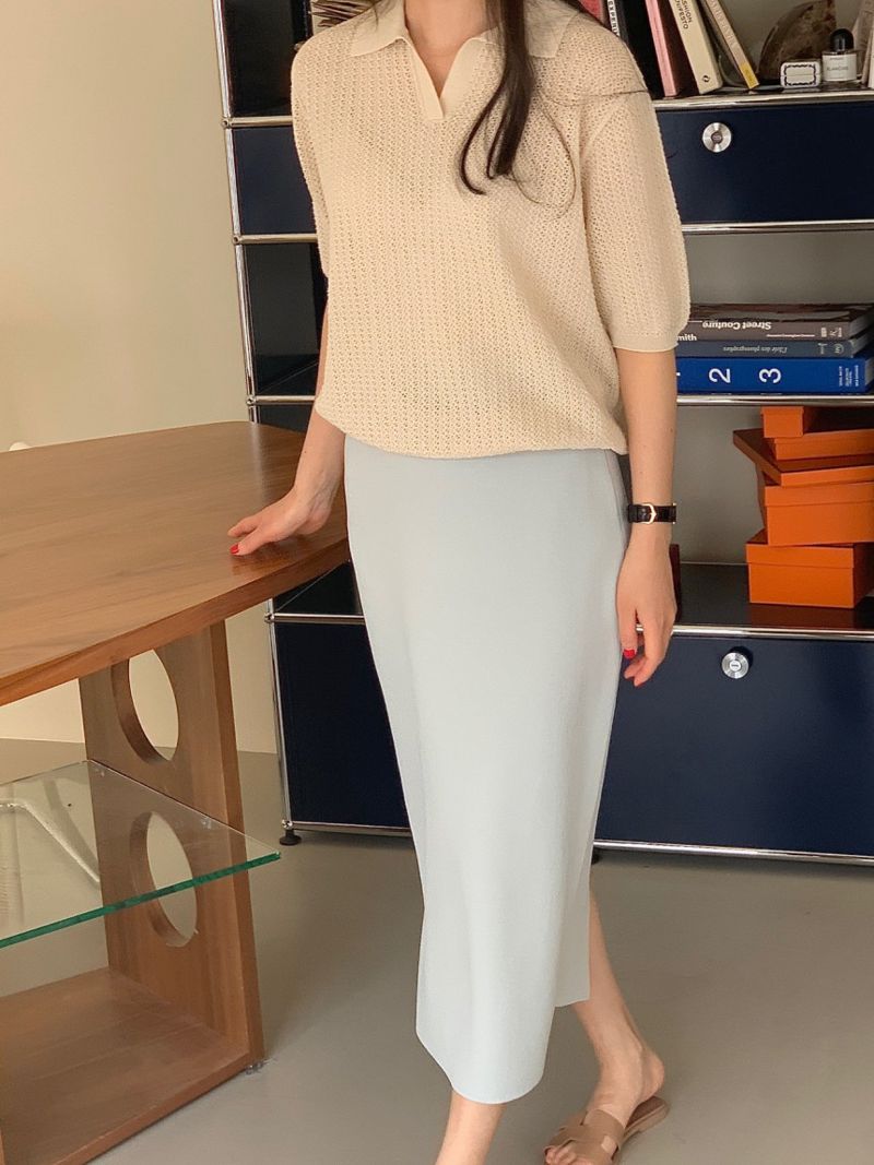 BOWEN - Korean Women Fashion - #Kfashion - Batoner Skirt - 10