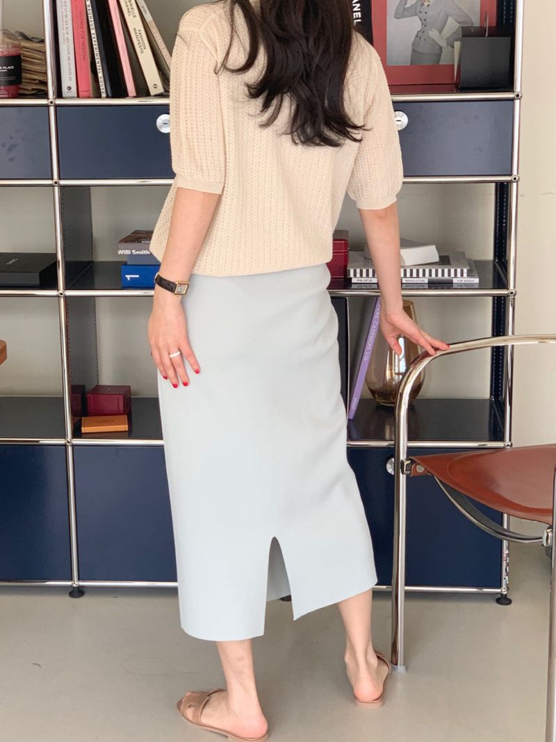 BOWEN - Korean Women Fashion - #Kfashion - Batoner Skirt - 12