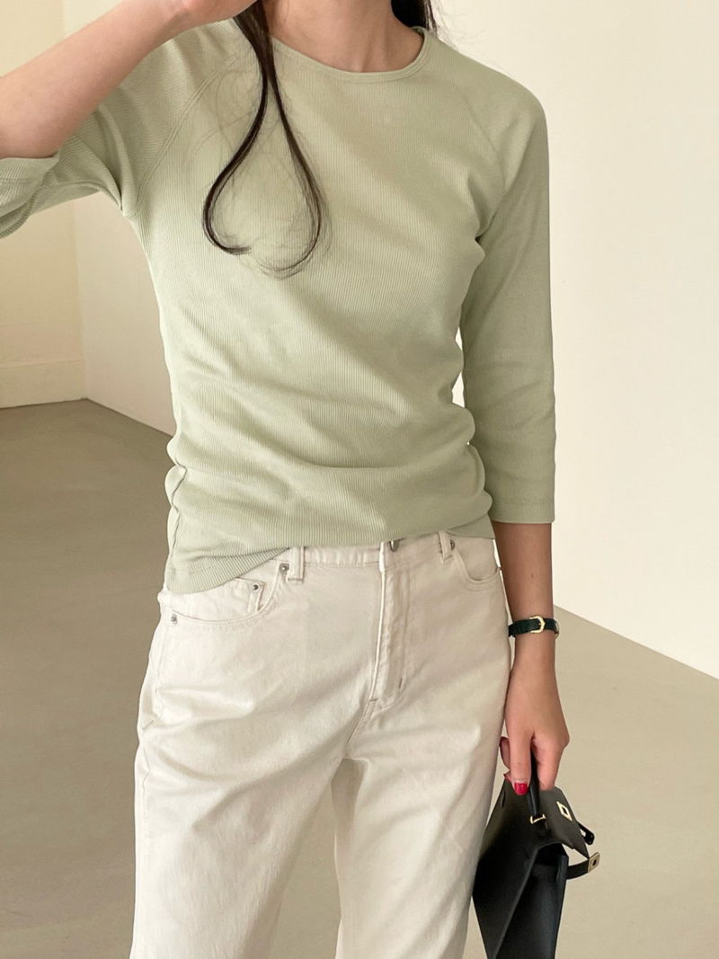 BOWEN - Korean Women Fashion - #Kfashion - Raglan Tee - 10