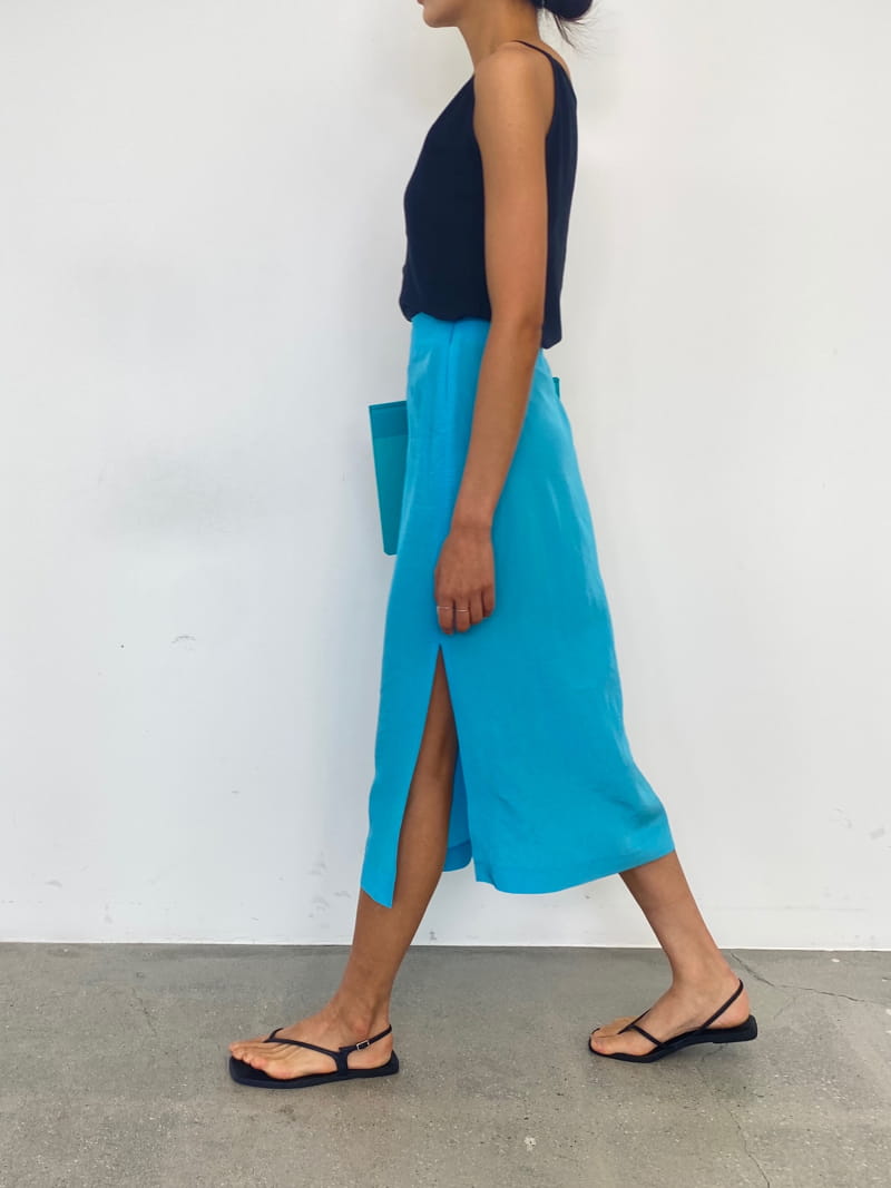 BROWNS - Korean Children Fashion - #Kfashion4kids - Ringkle Slit Skirt
