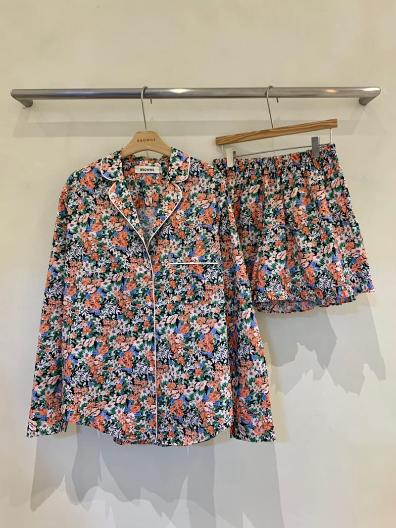 BROWNS - Korean Children Fashion - #Kfashion4kids - Cotton Flower Pajamas - 2