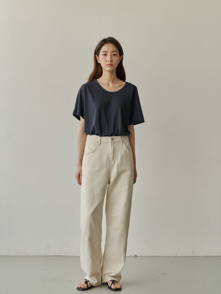 BRUNI - Korean Children Fashion - #Kfashion4kids - Linen Natural Jeans