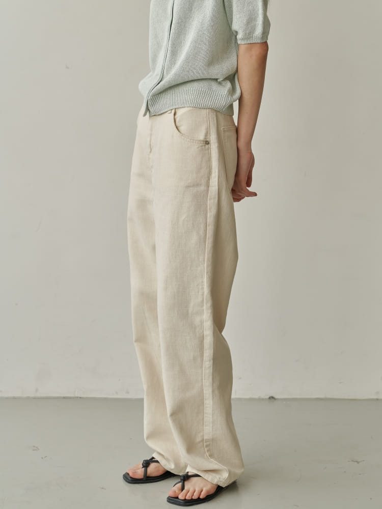 BRUNI - Korean Children Fashion - #Kfashion4kids - Linen Natural Jeans - 3