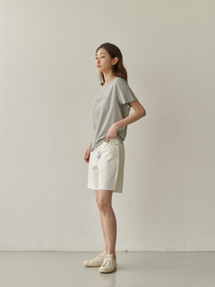 BRUNI - Korean Children Fashion - #Kfashion4kids - Half Corn Denim Shorts