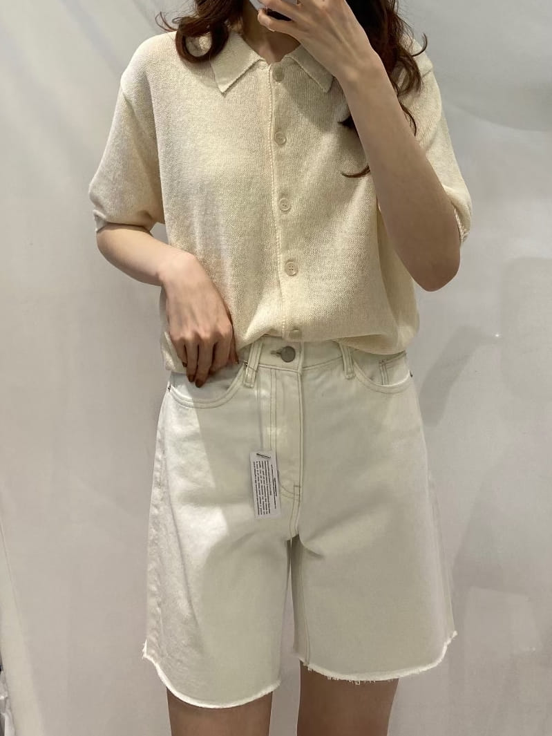 BRUNI - Korean Children Fashion - #Kfashion4kids - Half Corn Denim Shorts - 4