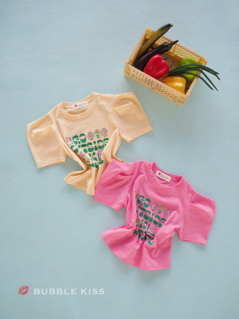 BUBBLE KISS - Korean Children Fashion - #Kfashion4kids - Garden Puff Tee
