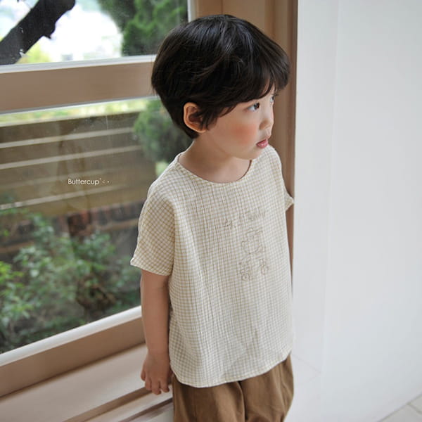 BUTTERCUP - Korean Children Fashion - #Kfashion4kids - Bicycle Bear Square Tee