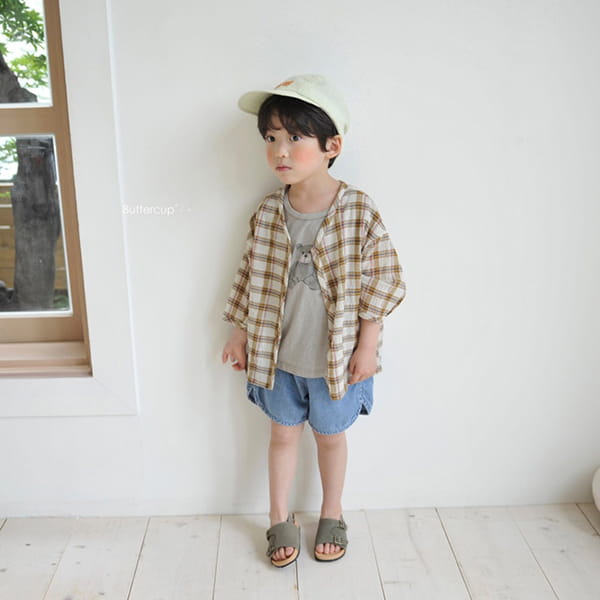 BUTTERCUP - Korean Children Fashion - #Kfashion4kids - Binding Mini Denim Shorts - 7