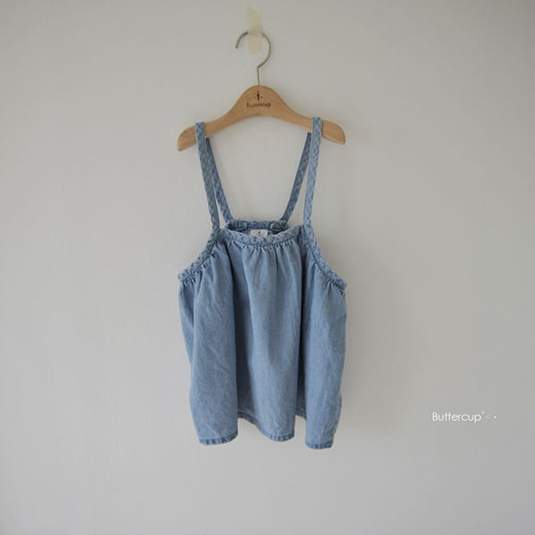 BUTTERCUP - Korean Children Fashion - #Kfashion4kids - String Dungarees Denim Skirt - 2