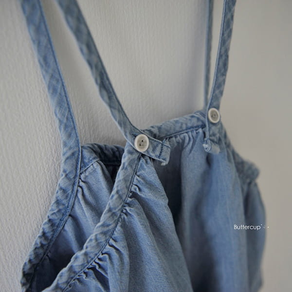 BUTTERCUP - Korean Children Fashion - #Kfashion4kids - String Dungarees Denim Skirt - 4
