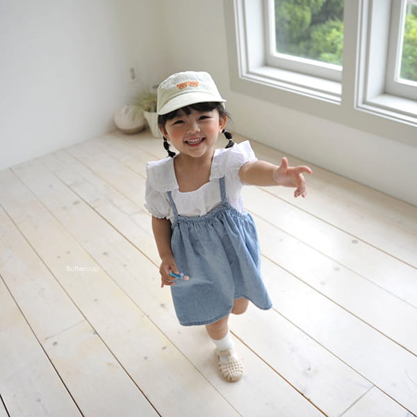 BUTTERCUP - Korean Children Fashion - #Kfashion4kids - String Dungarees Denim Skirt - 8