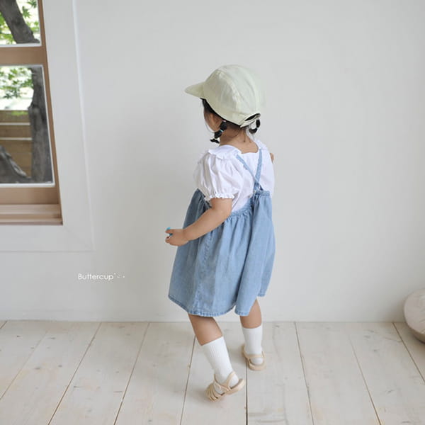 BUTTERCUP - Korean Children Fashion - #Kfashion4kids - String Dungarees Denim Skirt - 9