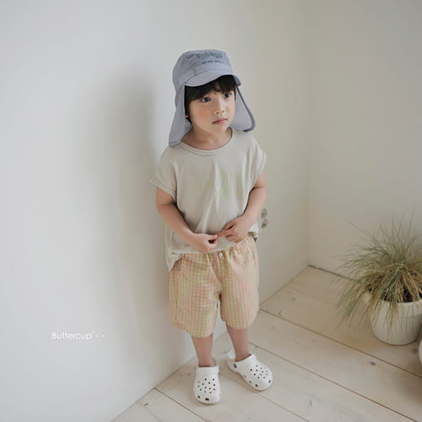 BUTTERCUP - Korean Children Fashion - #Kfashion4kids - Reple Check Shorts - 10