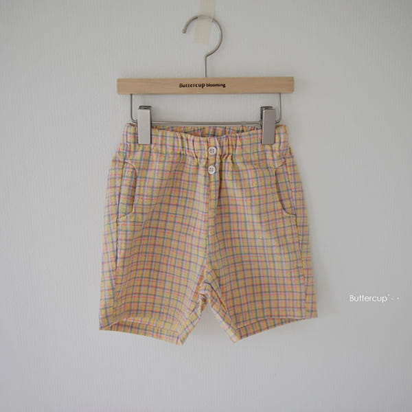 BUTTERCUP - Korean Children Fashion - #Kfashion4kids - Reple Check Shorts - 3