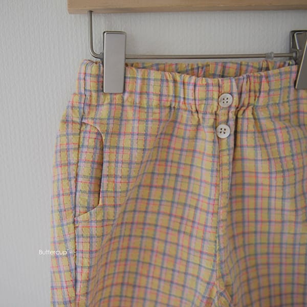 BUTTERCUP - Korean Children Fashion - #Kfashion4kids - Reple Check Shorts - 4