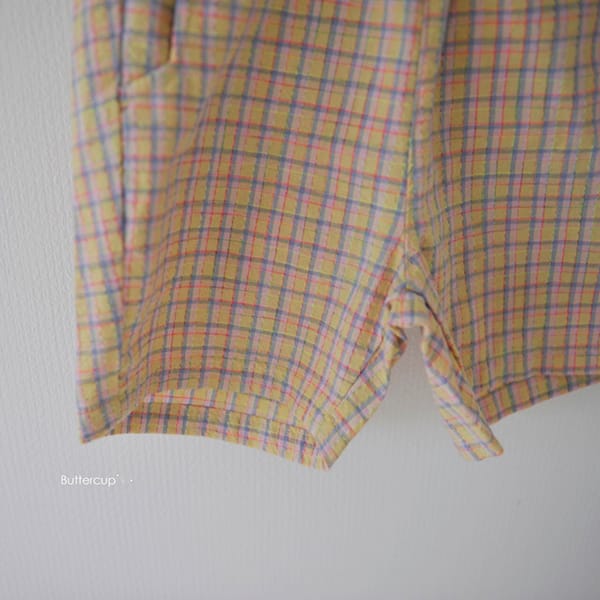 BUTTERCUP - Korean Children Fashion - #Kfashion4kids - Reple Check Shorts - 6