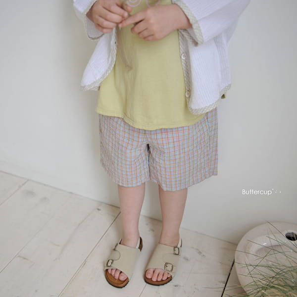 BUTTERCUP - Korean Children Fashion - #Kfashion4kids - Reple Check Shorts - 7
