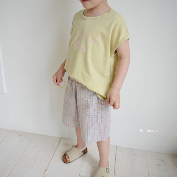 BUTTERCUP - Korean Children Fashion - #Kfashion4kids - Reple Check Shorts - 8