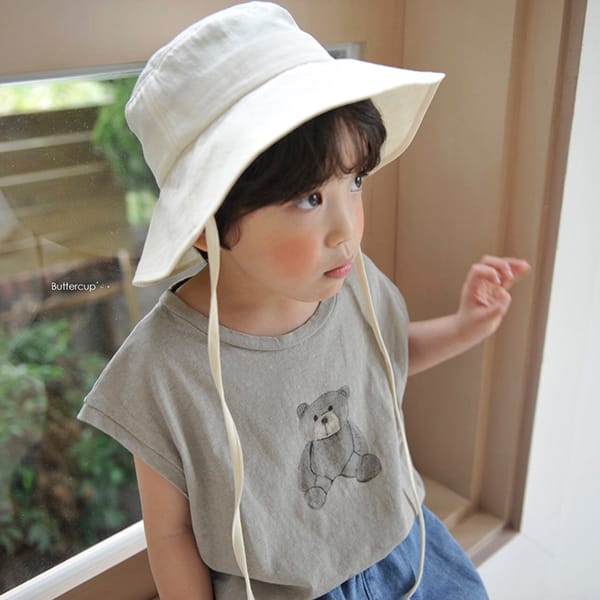 BUTTERCUP - Korean Children Fashion - #Kfashion4kids - Drawing Bear Tee