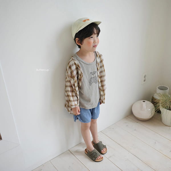BUTTERCUP - Korean Children Fashion - #Kfashion4kids - Drawing Bear Tee - 6
