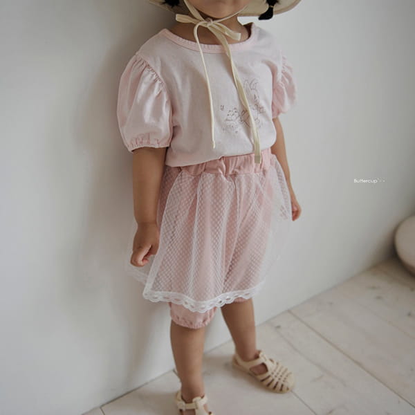 BUTTERCUP - Korean Children Fashion - #Kfashion4kids - Apple and Rabbit Tee - 2