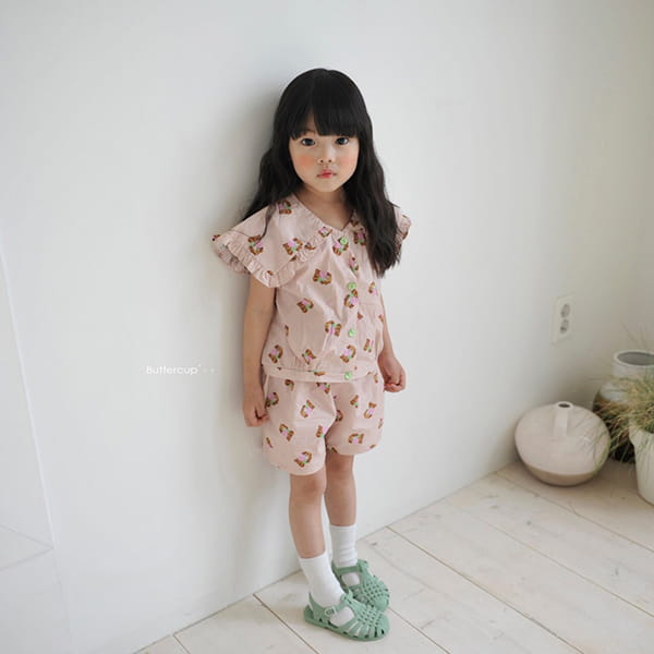 BUTTERCUP - Korean Children Fashion - #Kfashion4kids - Puppy Frill Collar Top Bottom Set - 11