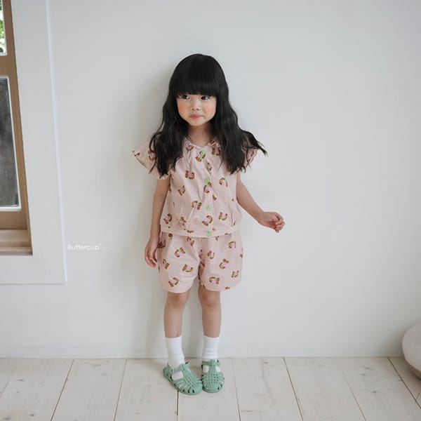 BUTTERCUP - Korean Children Fashion - #Kfashion4kids - Puppy Frill Collar Top Bottom Set - 3