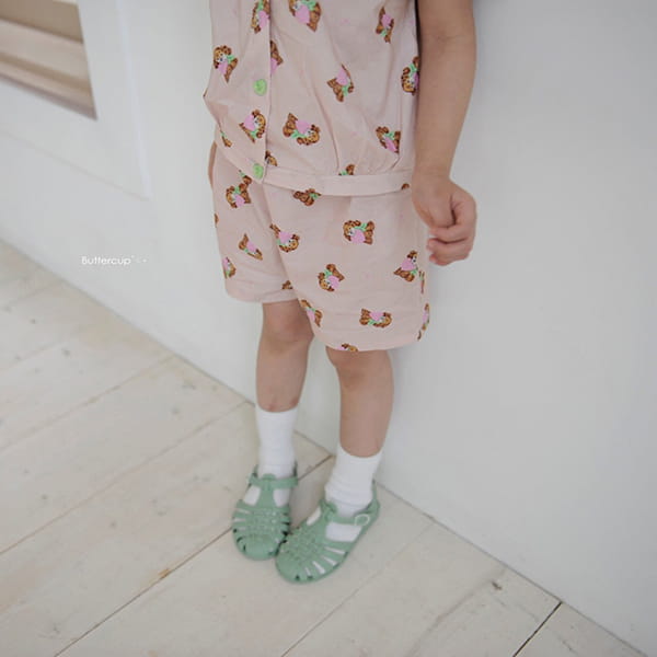 BUTTERCUP - Korean Children Fashion - #Kfashion4kids - Puppy Frill Collar Top Bottom Set - 4