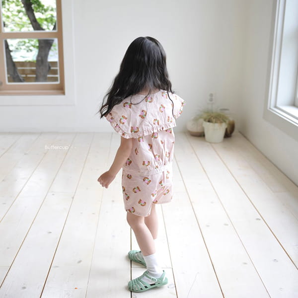BUTTERCUP - Korean Children Fashion - #Kfashion4kids - Puppy Frill Collar Top Bottom Set - 5