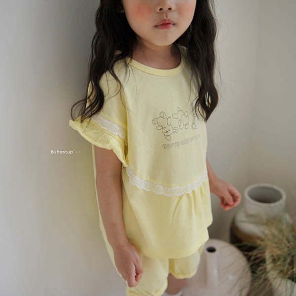 BUTTERCUP - Korean Children Fashion - #Kfashion4kids - Rabbit Round Top Bottom Set - 4